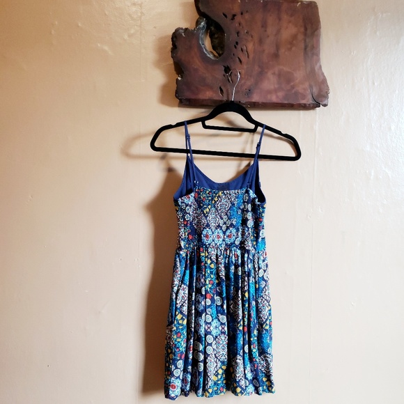 Band of Gypsies Spaghetti Strap Dress Boho Medium - Picture 7 of 8